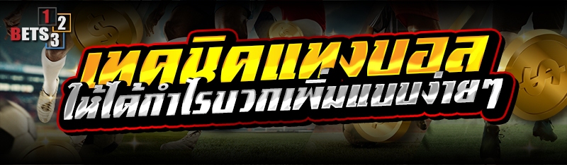 เทคนิคแทงบอล ให้ได้กำไรบวกเพิ่มแบบง่ายๆ