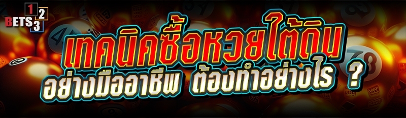 เทคนิคซื้อหวยใต้ดิน อย่างมืออาชีพ ต้องทำอย่างไร ?