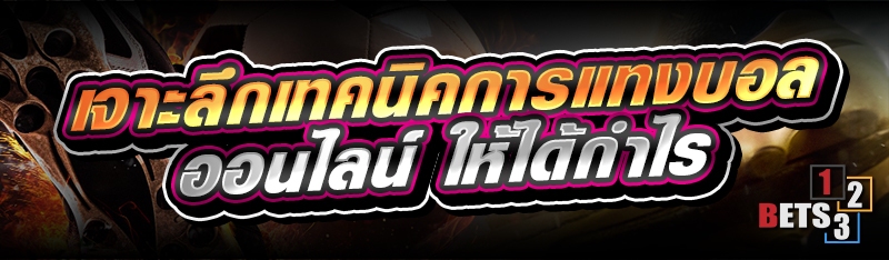 เจาะลึกเทคนิคการแทงบอลออนไลน์ ให้ได้กำไร