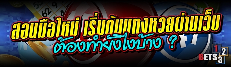 สอนมือใหม่ เริ่มต้นแทงหวยผ่านเว็บ ต้องทำยังไงบ้าง ?