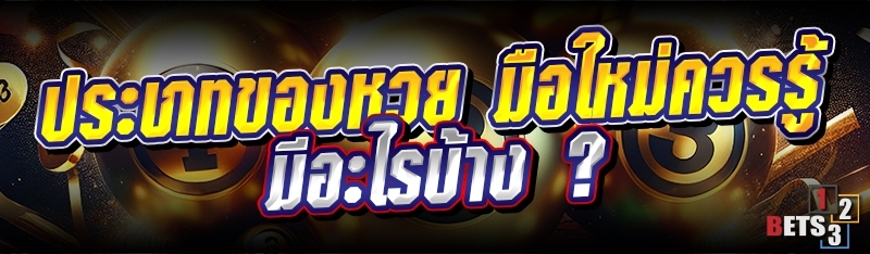 ประเภทของหวย มือใหม่ควรรู้ มีอะไรบ้าง ?