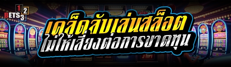 เคล็ดลับเล่นสล็อต ไม่ให้เสี่ยงต่อการขาดทุน