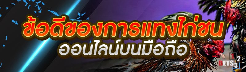 ข้อดีของการแทงไก่ชนออนไลน์ บนมือถือ 