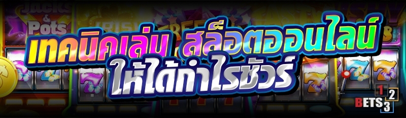 เทคนิคเล่น สล็อตออนไลน์ ให้ได้กำไรชัวร์